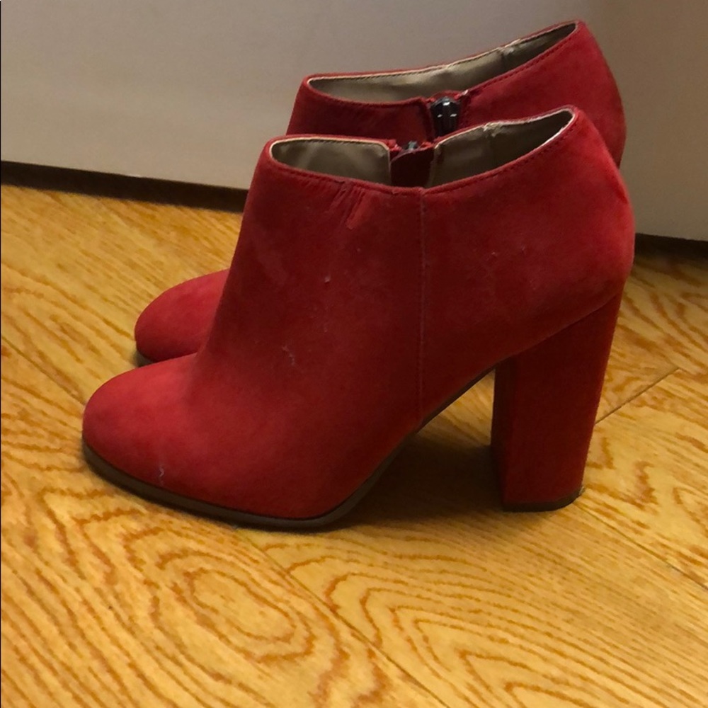 Cute red booties!